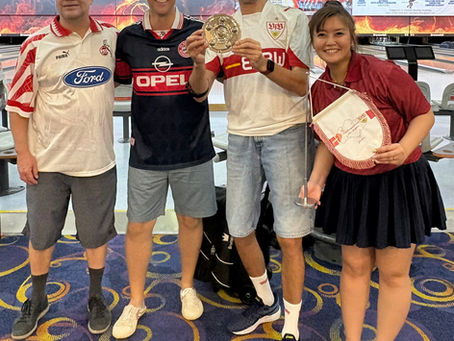 VfB Stuttgart crushing the competition in this season's “Meisterschaft” (in Bundesliga-Bowling in Singapore)