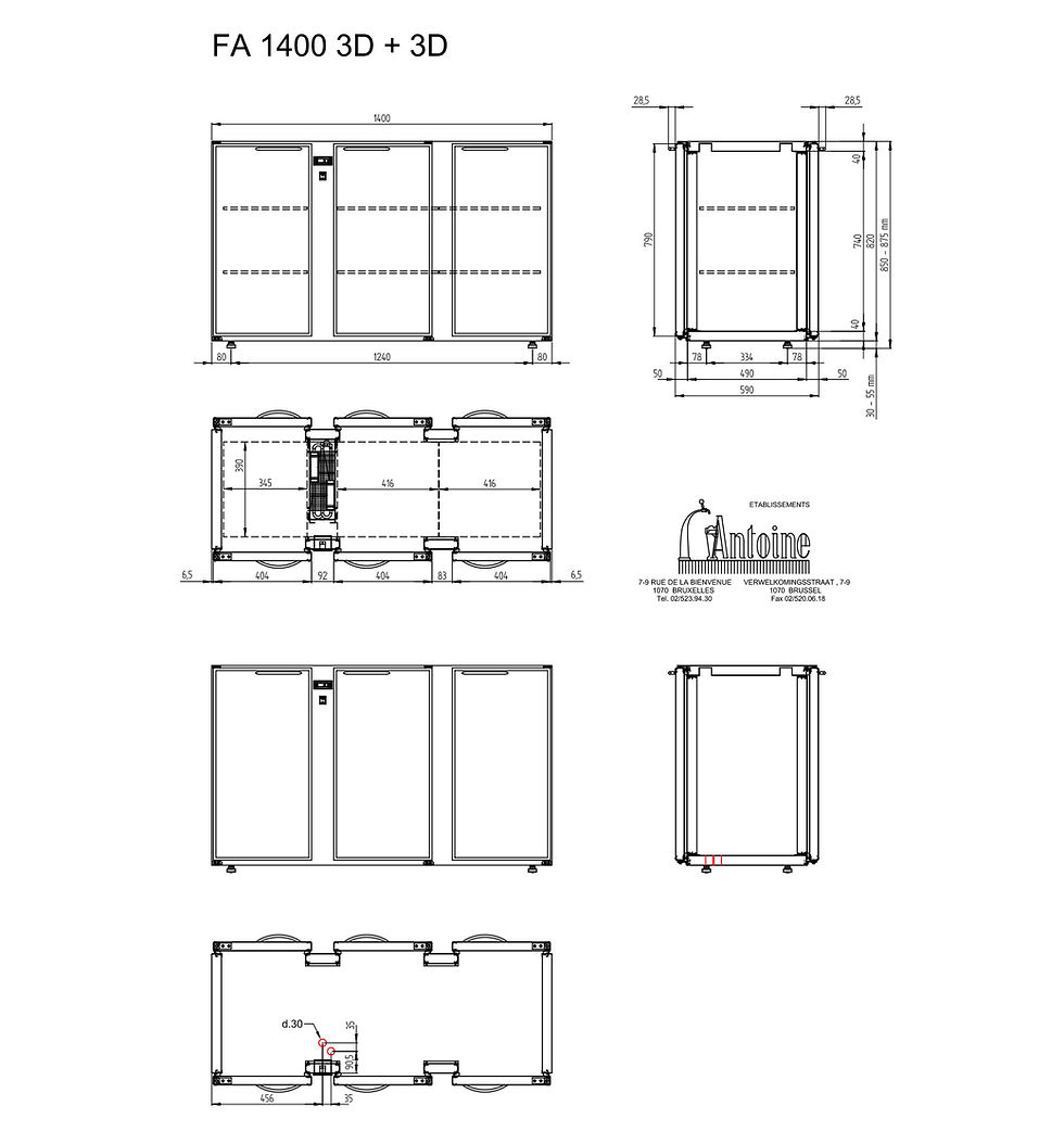 Thumbnail: BOTTLE COOLER FBFA140 01X3PDSG
