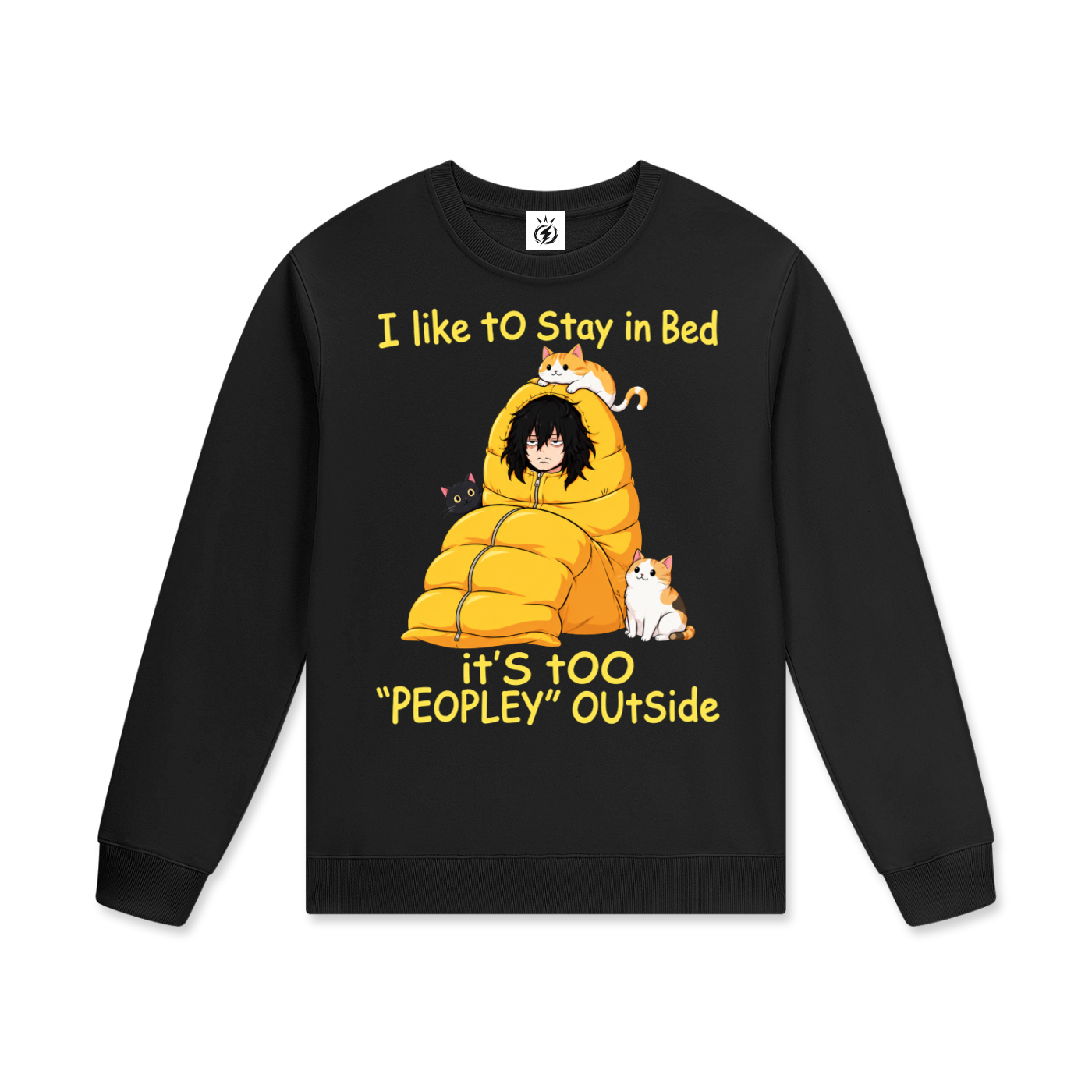 Cosy Cats and Bedtime Cocoon Streetwear Unisex Cotton Pullover