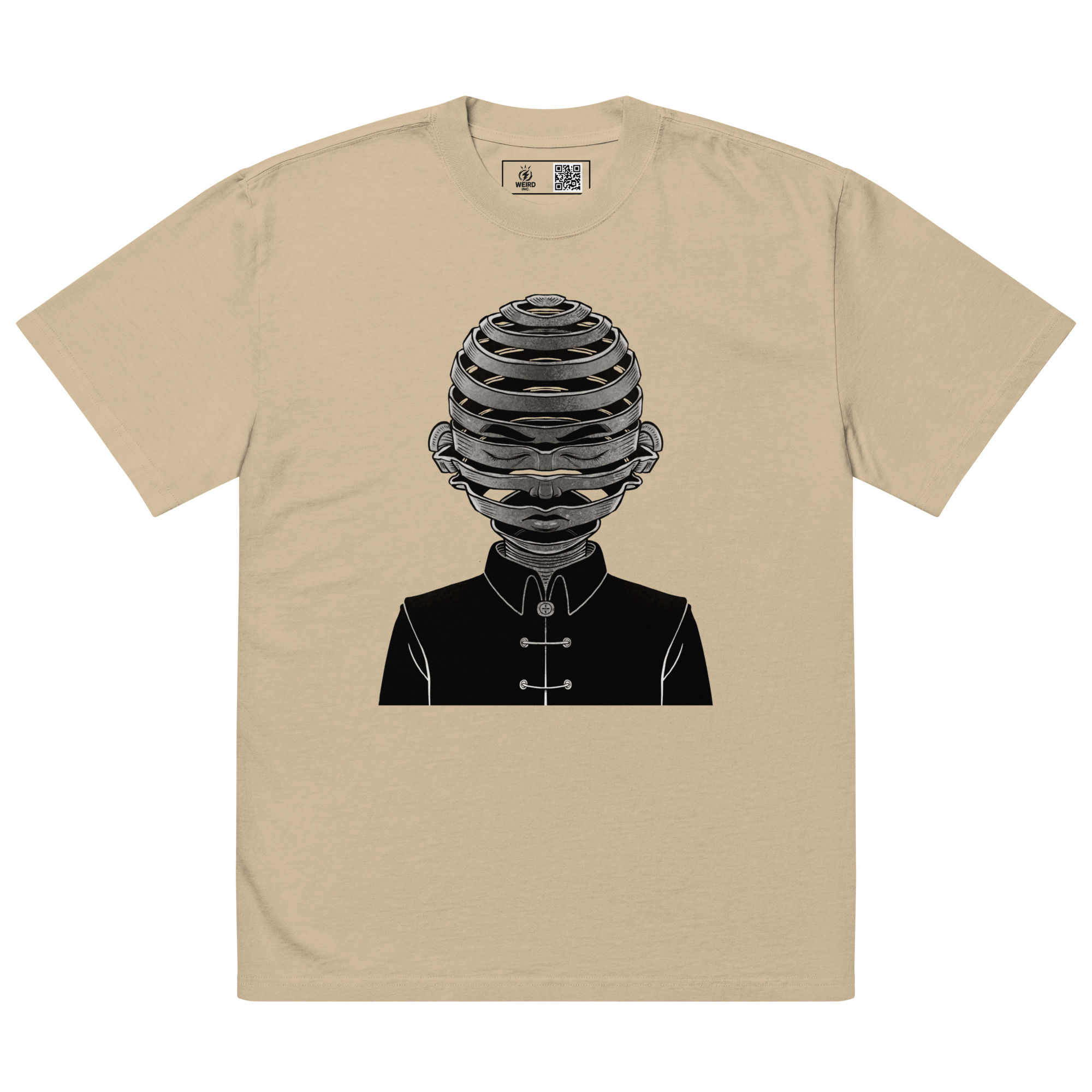 Mind Maze Oversized faded t-shirt