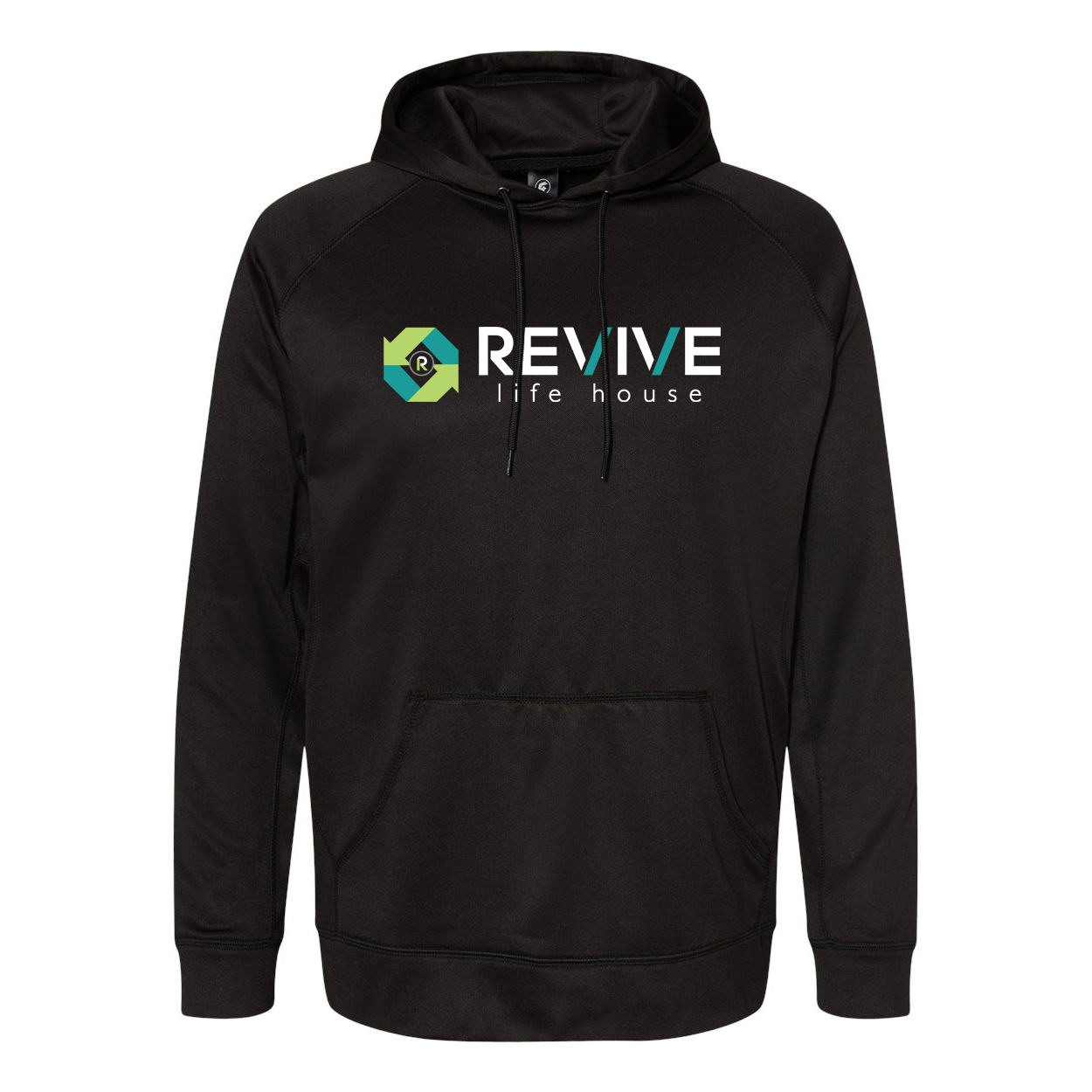 Unisex Black Performance Hoodie