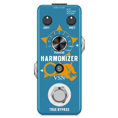 VSN Guitar Harmonizer Pedal Digital Pitch Effect Mgm Guitar Pedals