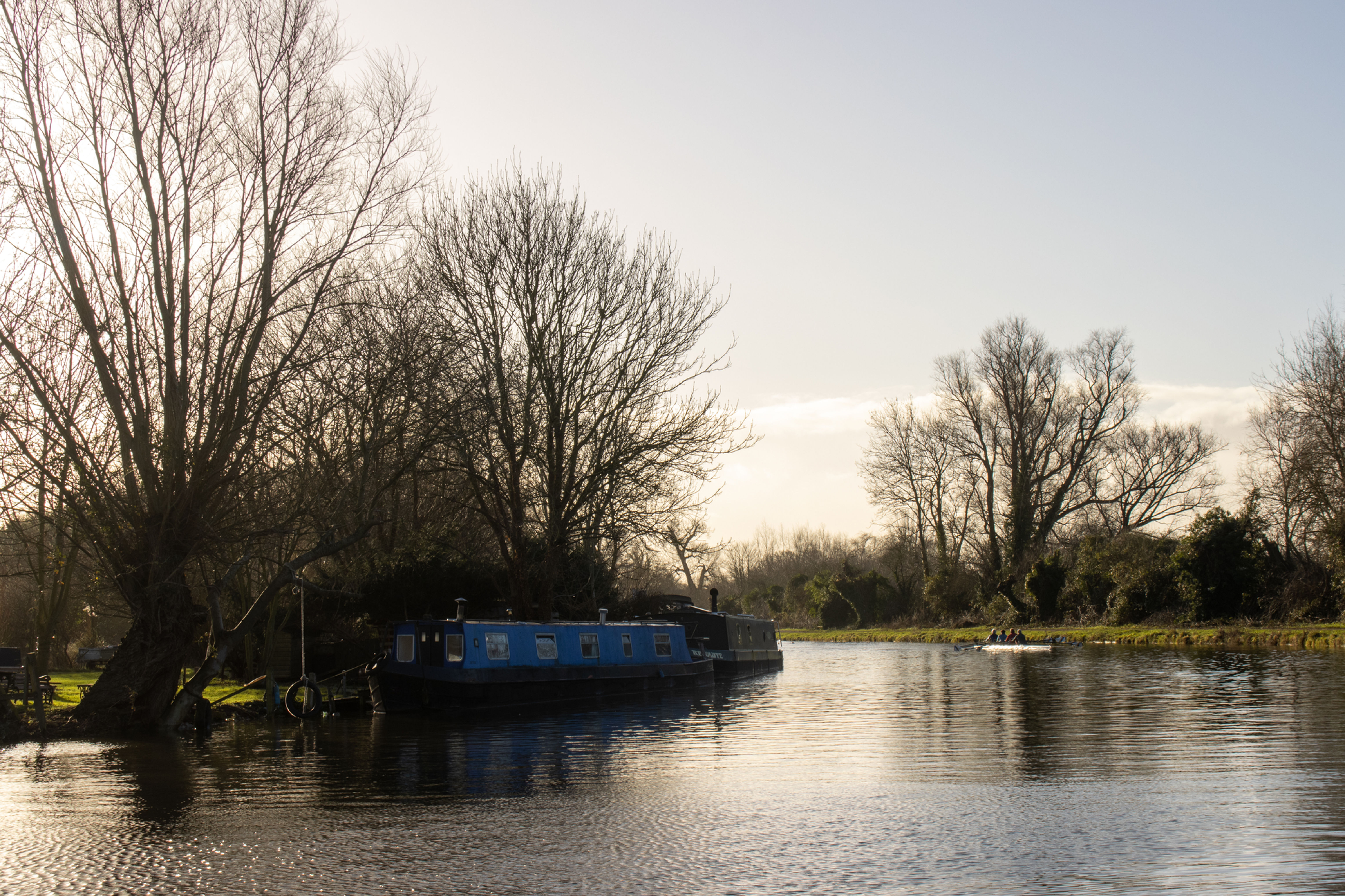 Boats along the Cam