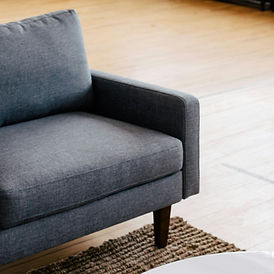 Therapy office couch at The Counseling Center Belle Meade location in Nashville Tennessee