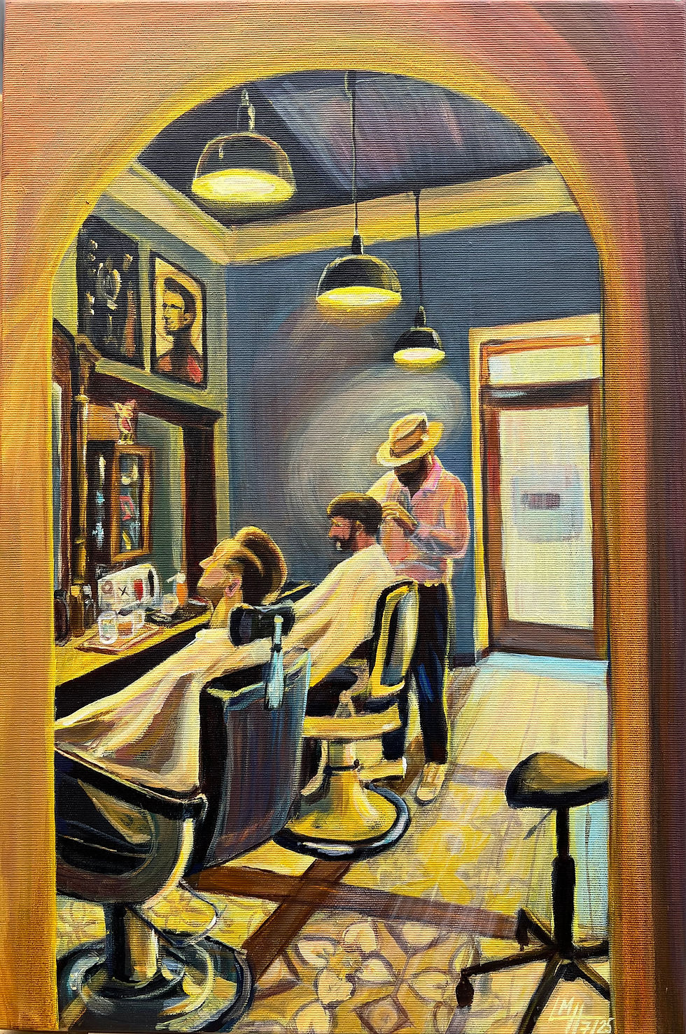 Neven im Lichtl, 40x60 cm, Acryl auf Leinwand