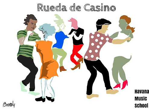 People dancing salsa