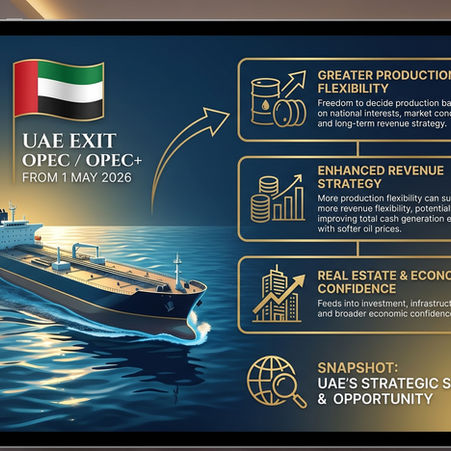 The UAE's decision to leave OPEC and OPEC+ from 1 May 2026 matters well beyond the energy sector.