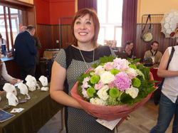 Giovanna et son bouquet