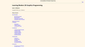 Learning Modern 3D Graphics Programming