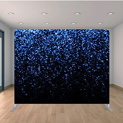 Dark Blue Glitter Backdrop