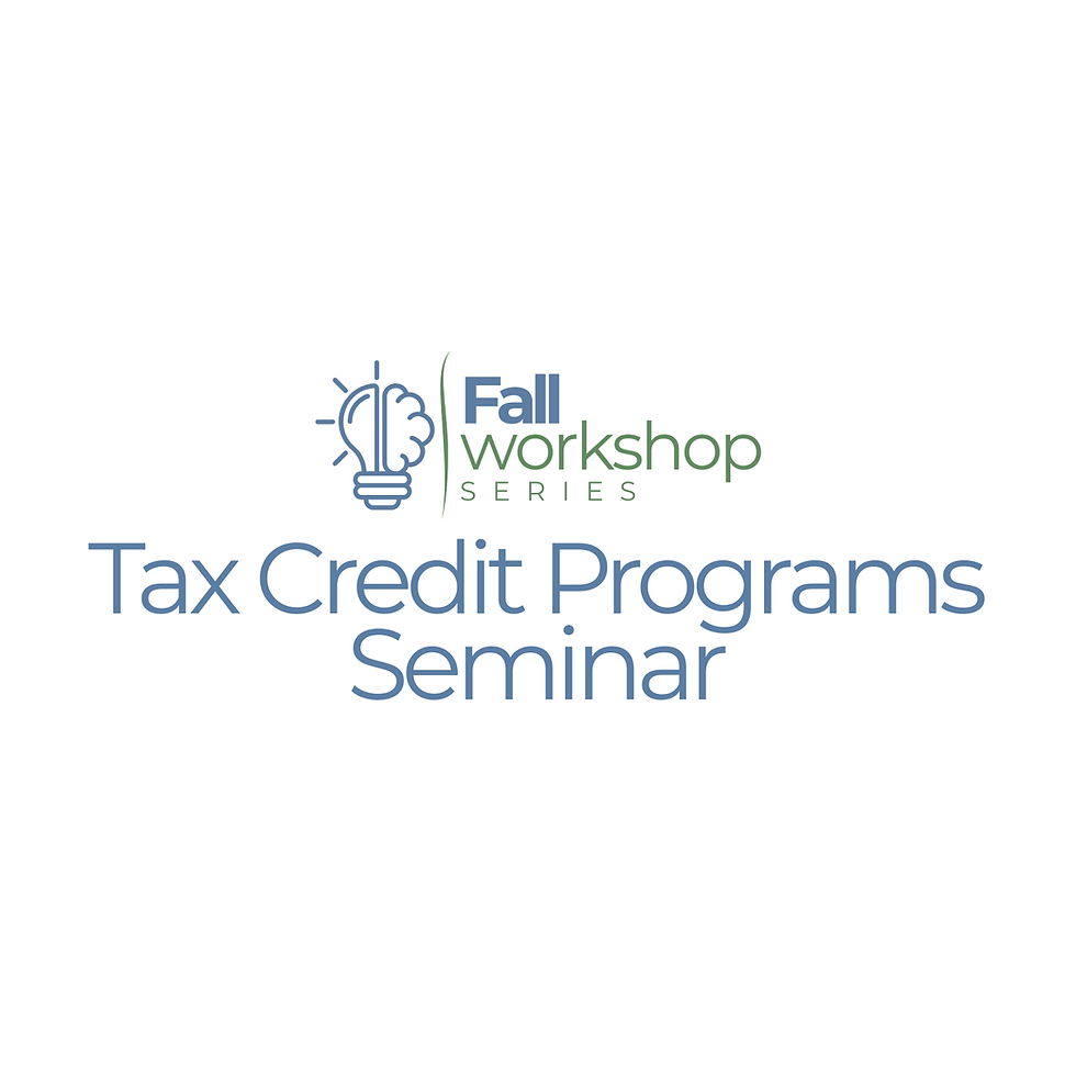 Tax Credit Programs Seminar