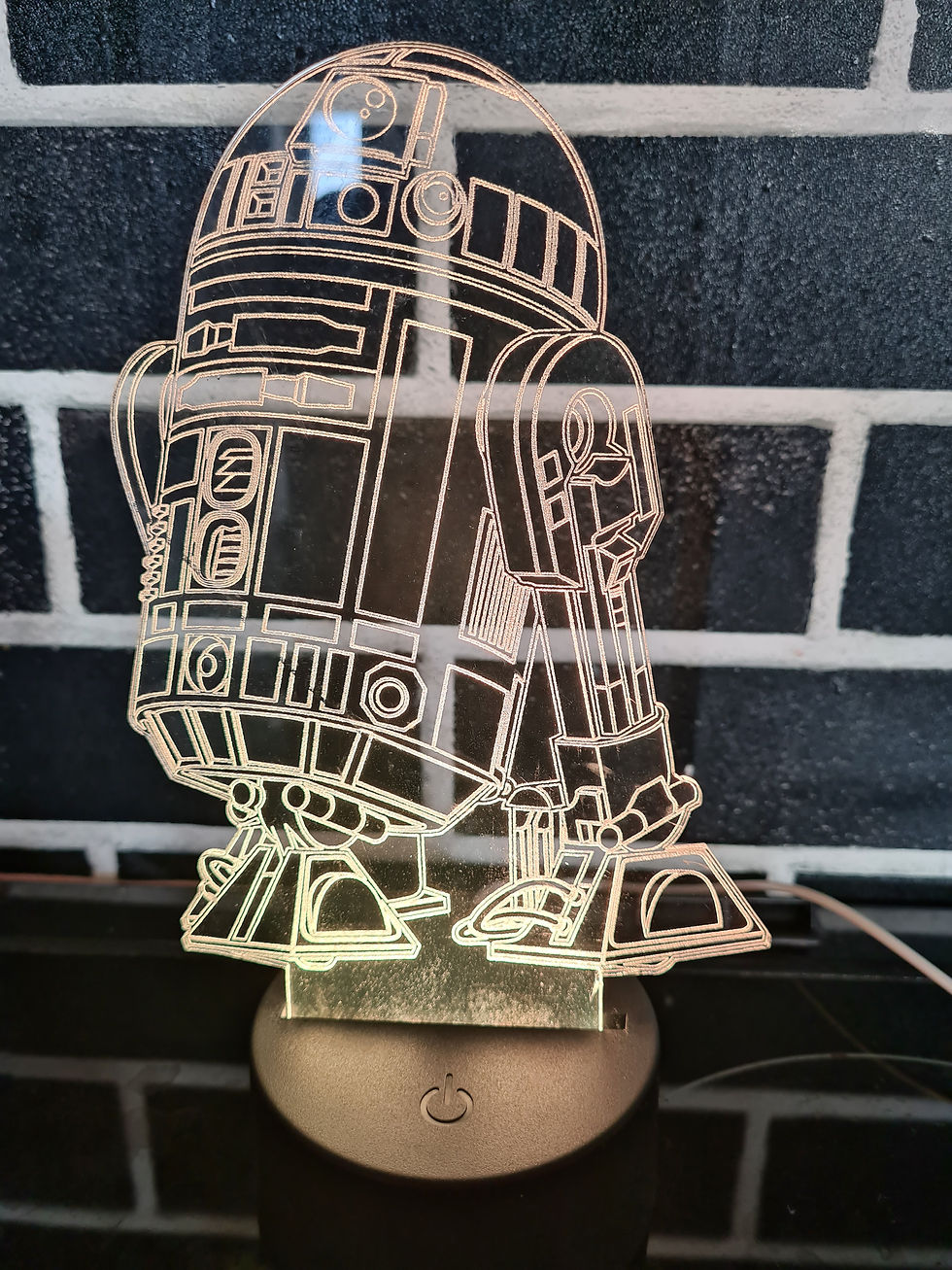 Thumbnail: R2D2 from star wars stands 6.5" by 5" wide