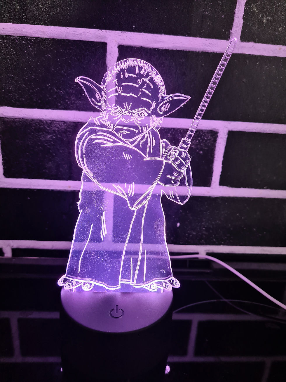 Thumbnail: Yoda from star wars stands 6" by 4" wide