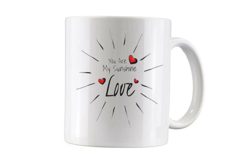 You are my sunshine white, heat, or Blue 11oz cup