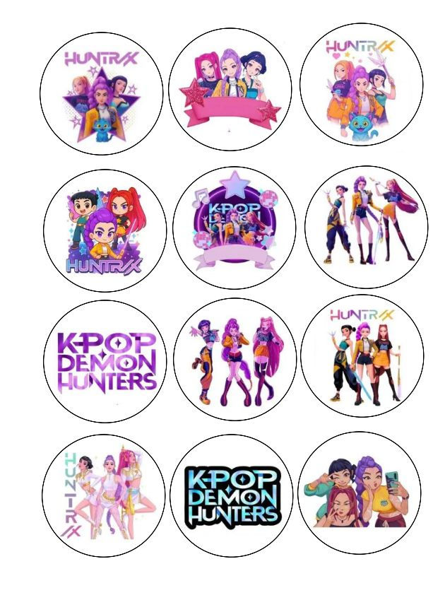 Kpop cake or cupcake toppers