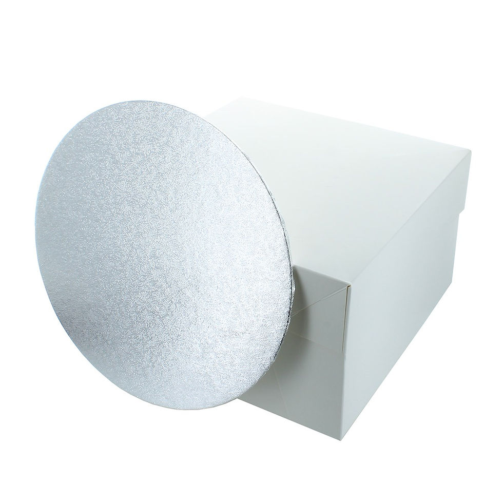 Culpitt Box And 12mm Round drum Cake Board