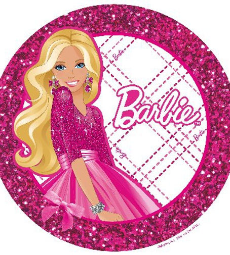 Handmade Barbie Silhouette Glitter Cupcake Toppers – Set Of 6 Or 12 For Birthday Parties