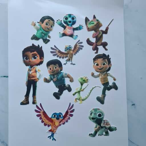 Spirit Rangers Charictors cake or cupcake toppers