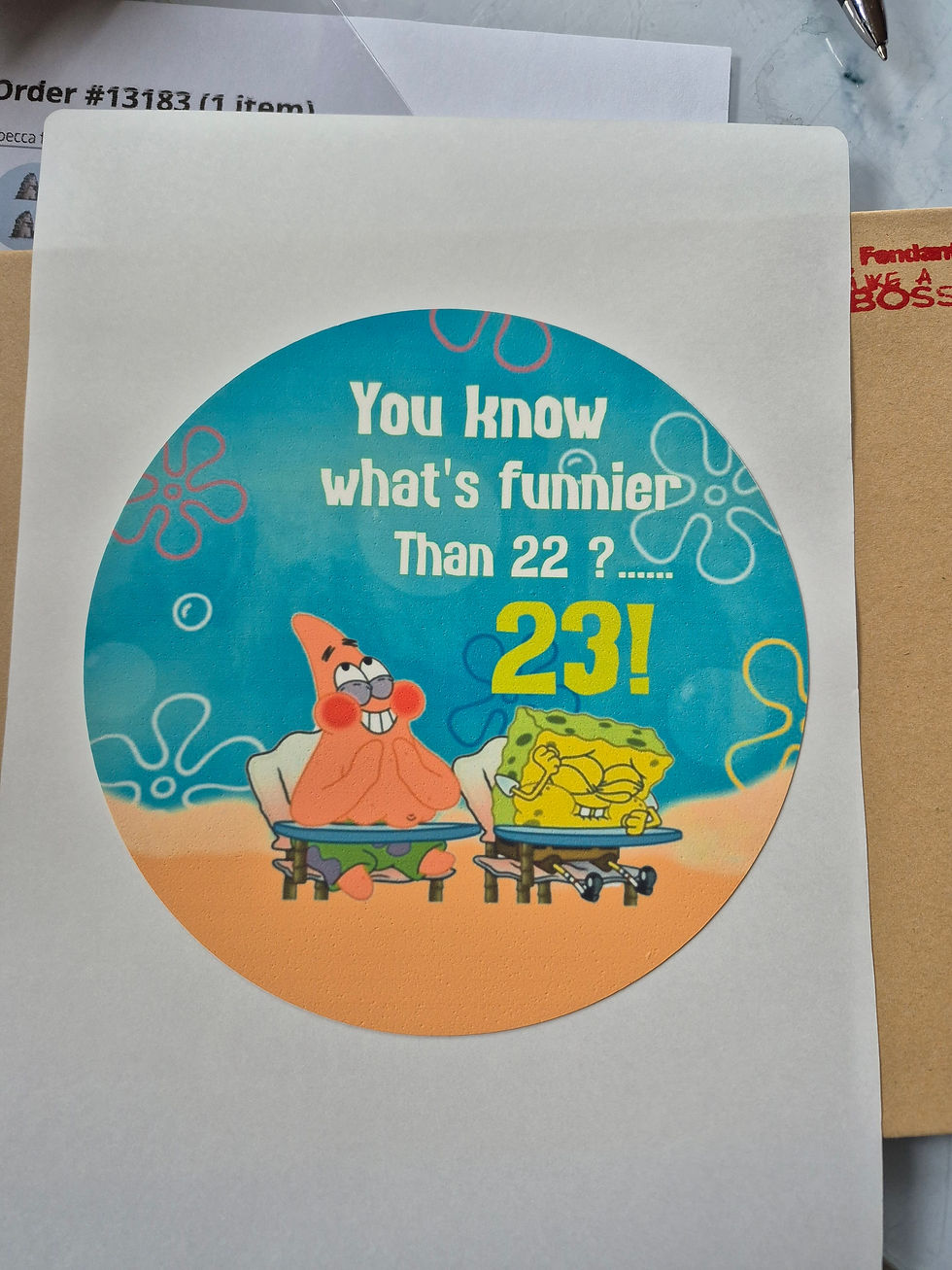 Sponge bob 23 cake or cupcake toppers icing or wafer