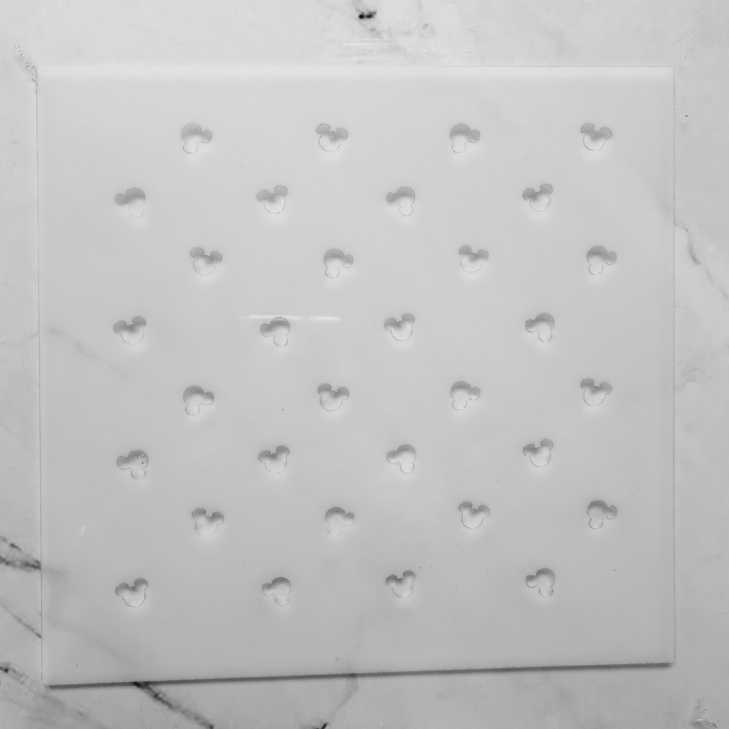 Mouse ears decorative stencil for cakes