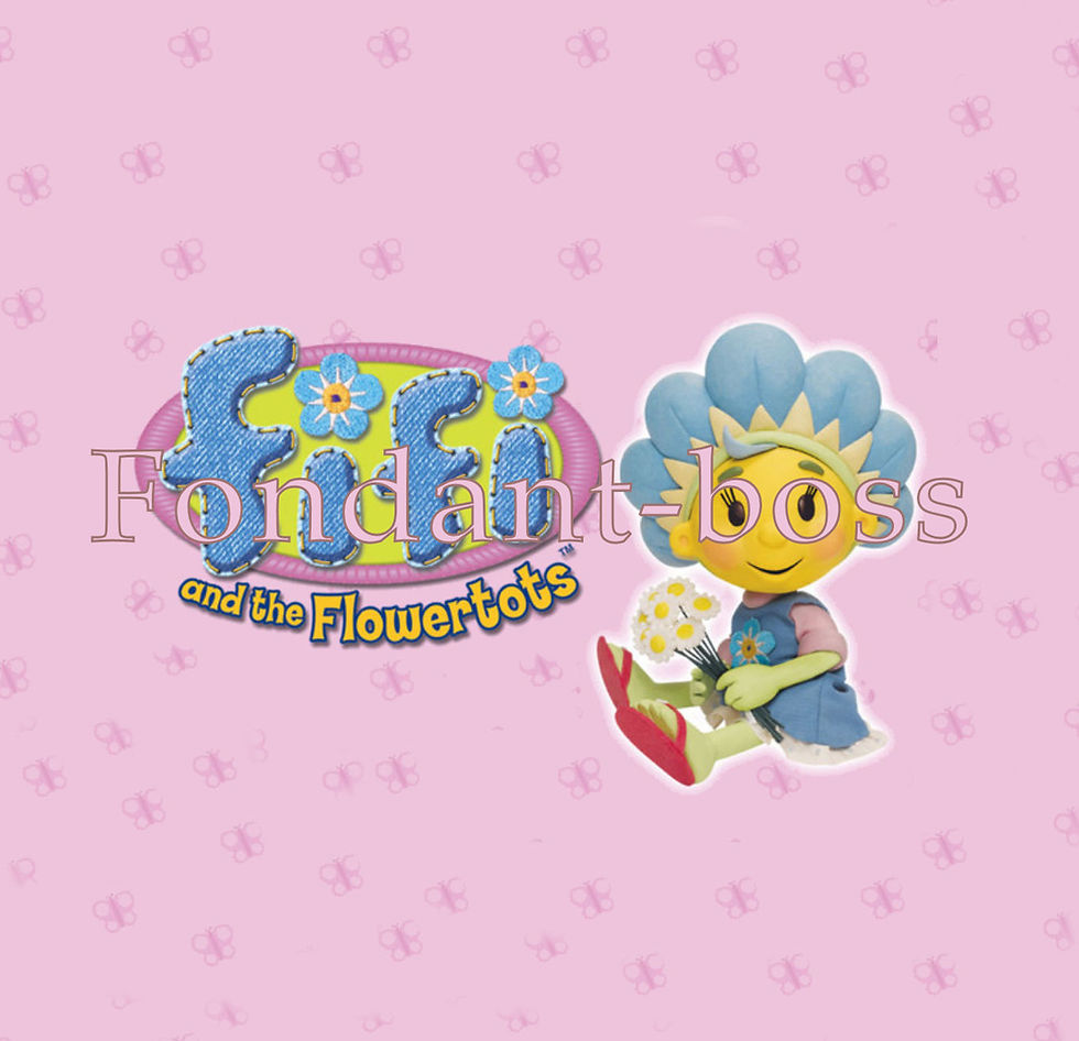 FiFi and the flowertots icing and wafer cake topper