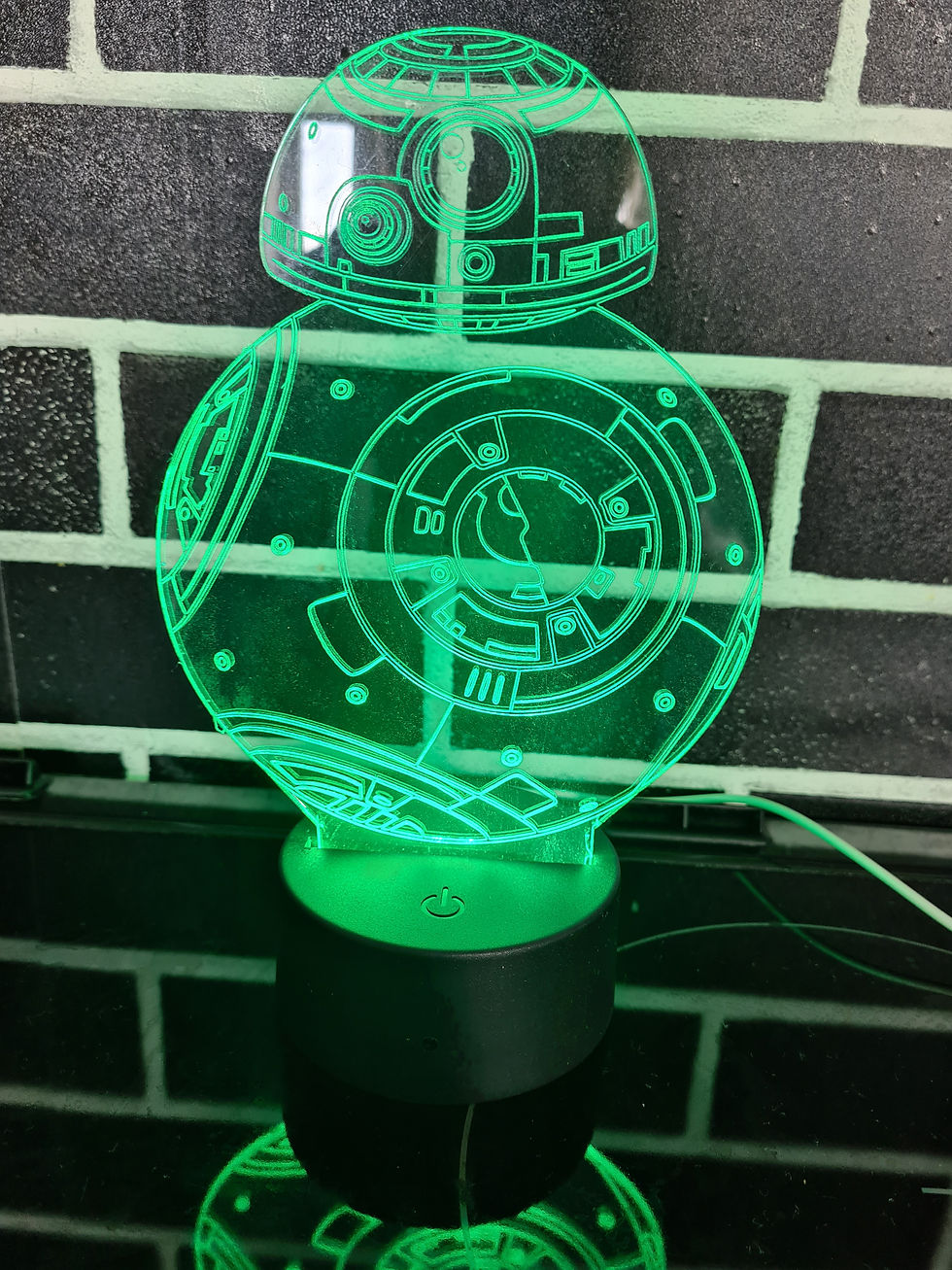 Thumbnail: C3P0 from star wars stands 6" by 4" wide