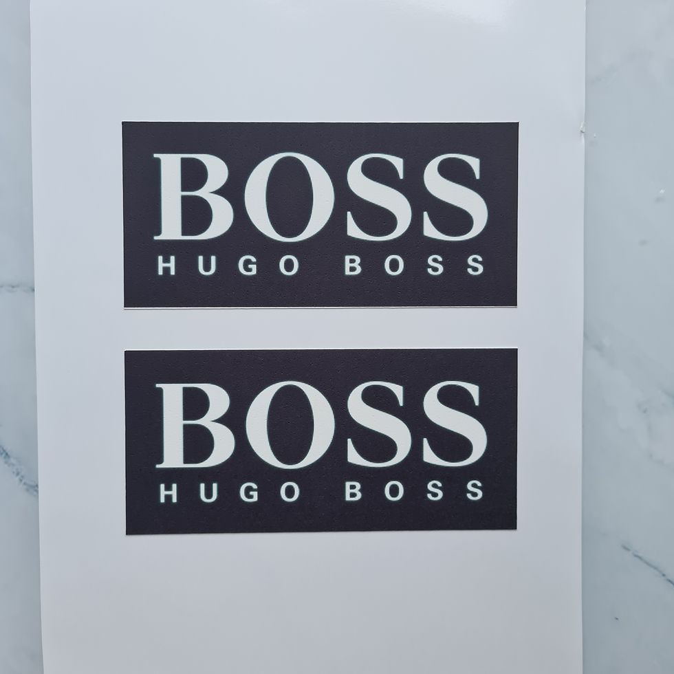 Thumbnail: Hugo boss two styles cake or cupcake toppers icing or wafer