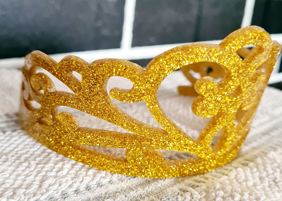 Princess Crowns two styles acrylic cake topper