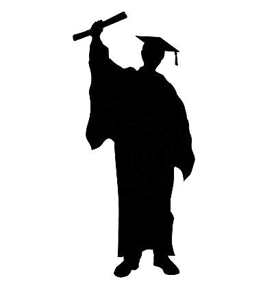 Graduation silhouette cut out, sizes to suit