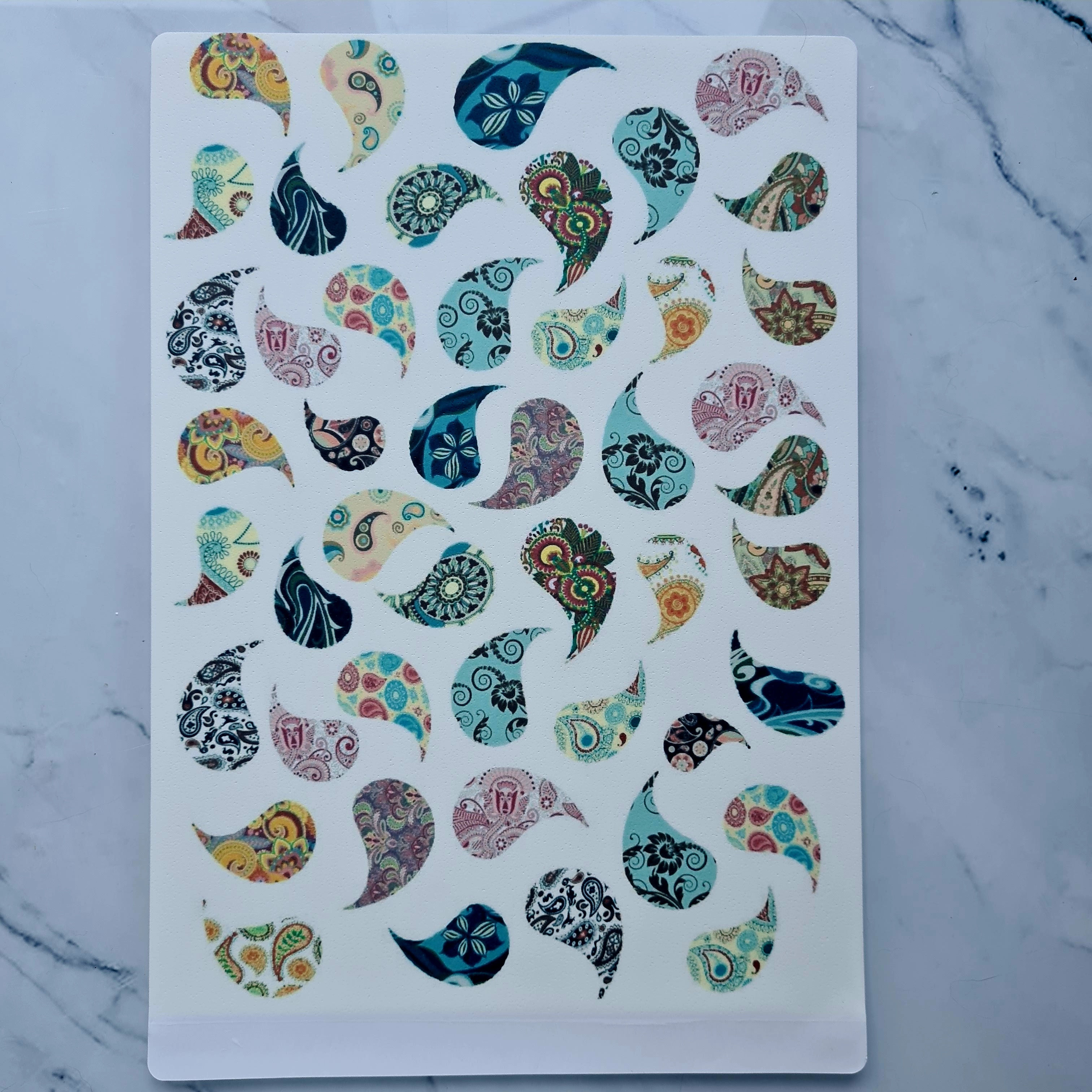 45 Edible Paisley Indian cupcake toppers edible icing or wafer