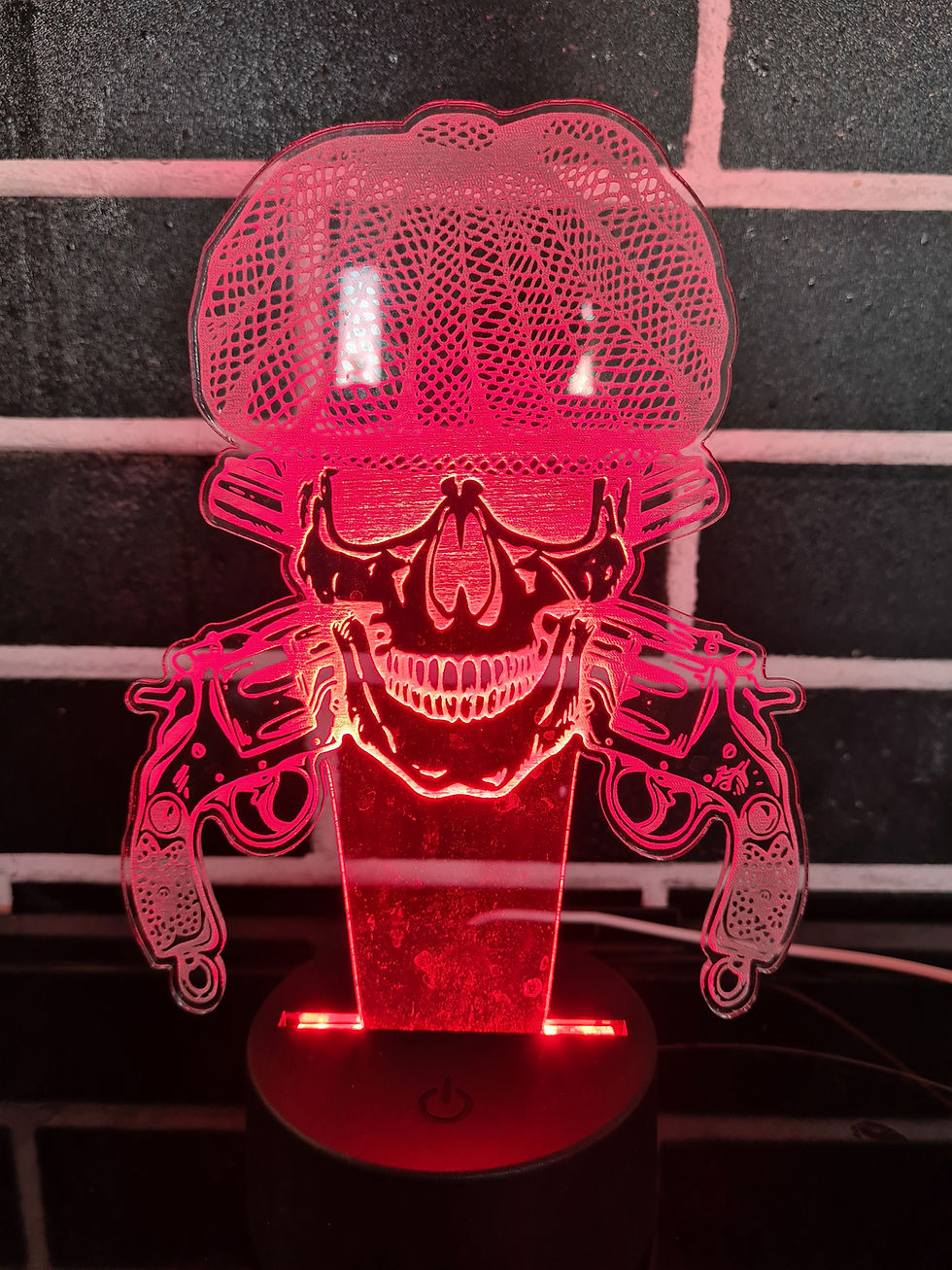 Thumbnail: Peaky blinders skull and guns stands 6.5" by 5" wide