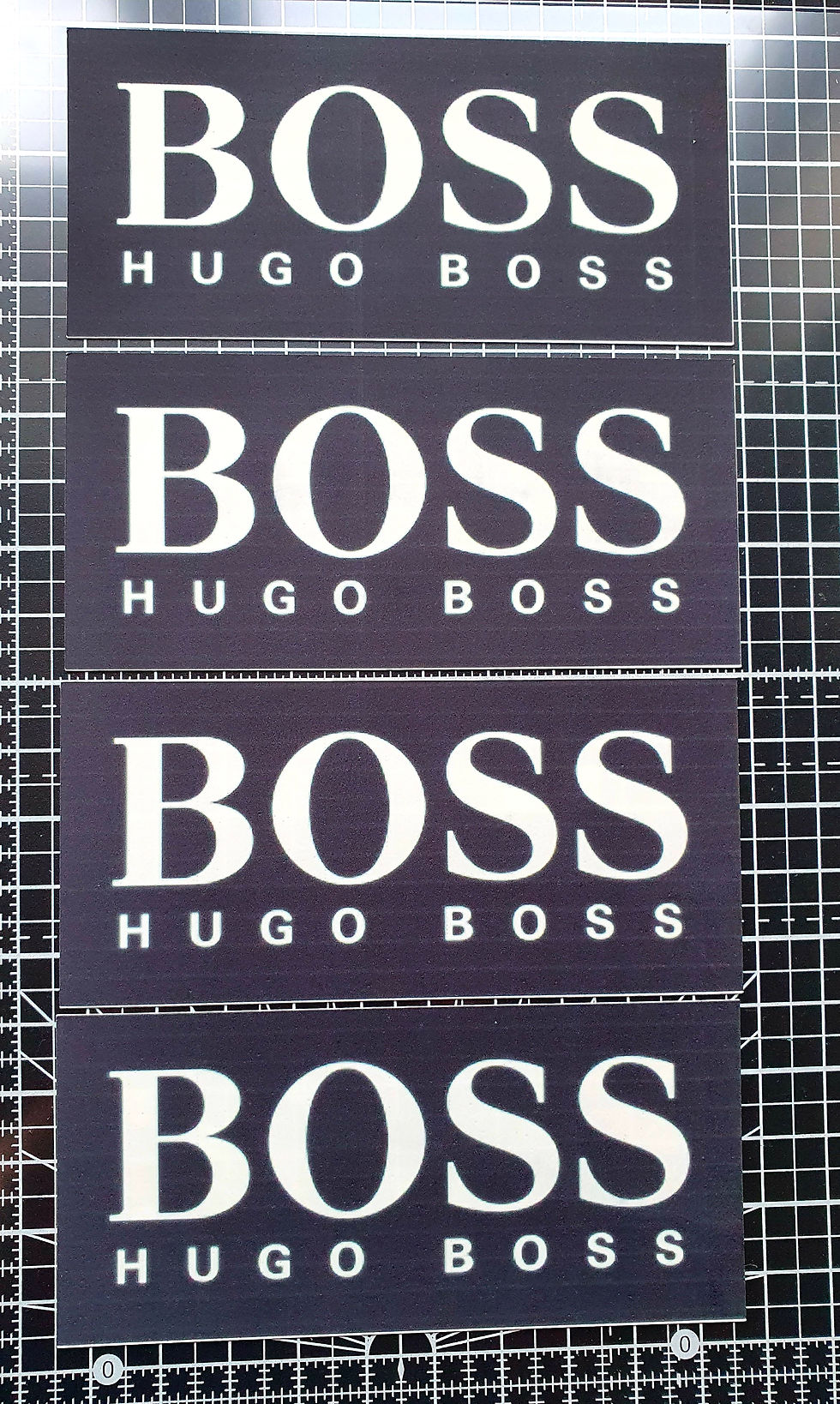 Thumbnail: Hugo boss two styles cake or cupcake toppers icing or wafer