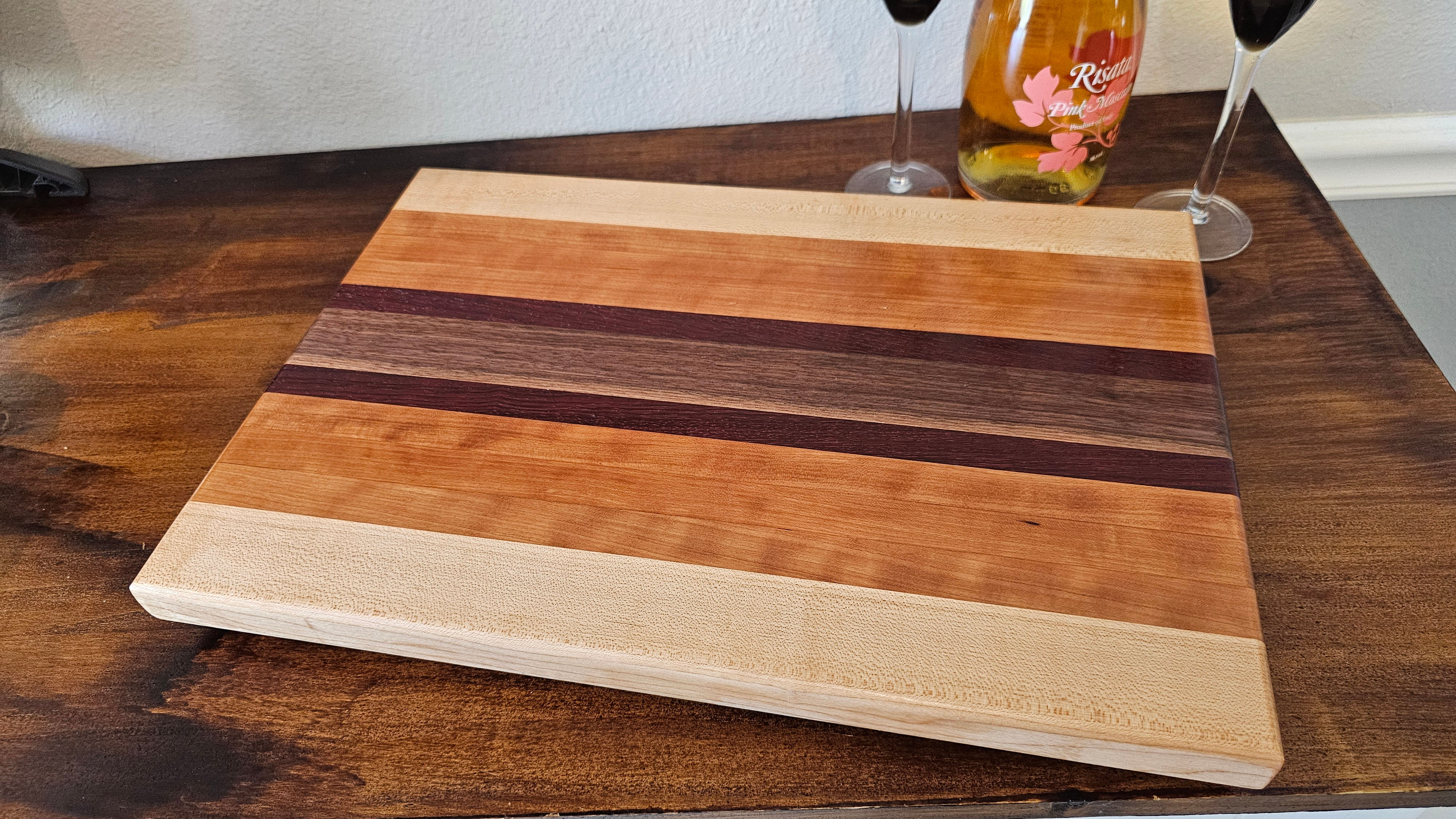 Maple, Cherry, Walnut, and Padauk Cutting Boards