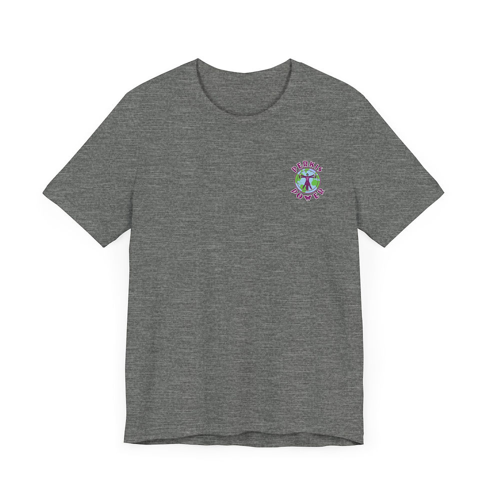 Thumbnail: Perkis Power Unisex Jersey Tee - Eco-Conscious Graphic Shirt for Positive Vibes