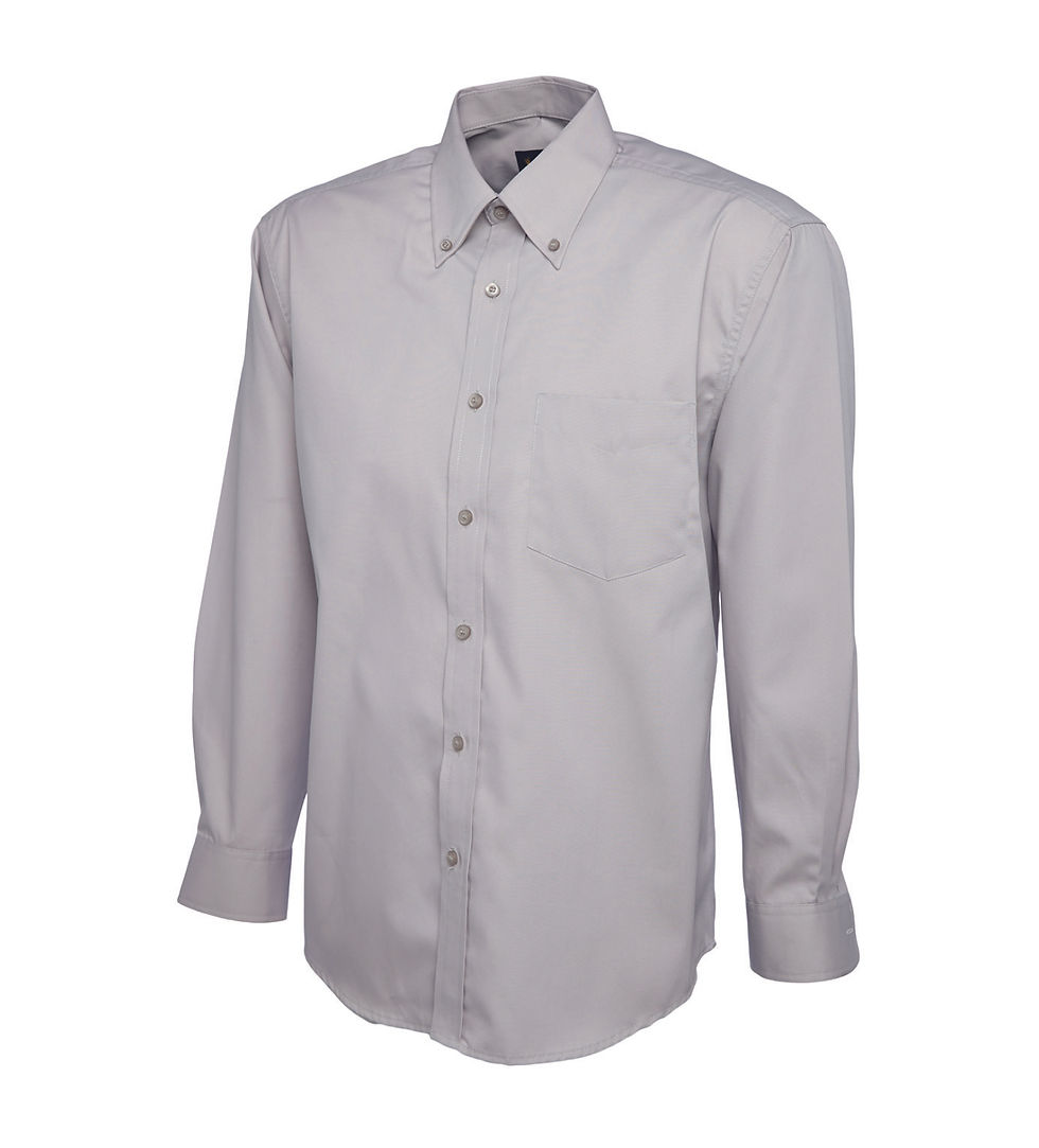 Thumbnail: UC701, Uneek, Long Sleeve Silver Shirt, Work shirt, Office Shirt Mansfield, Office Shirt Nottingham, Workwear Nottingham