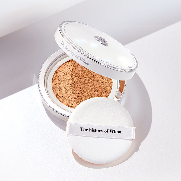 Hình thu nhỏ: Set phấn nước dưỡng trắng Whoo Radiant White Moisture Cushion Foundation