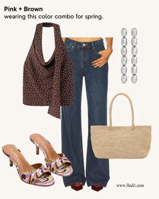 Spring Color Combo (pink + brown)