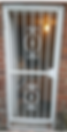 MH26, Decorative Framed security Gate with Key Lock in white