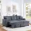 Thumbnail: Gray Convertible Sectional