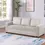 Thumbnail: Gray Convertible Sofa