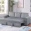 Thumbnail: Gray Convertible Sofa