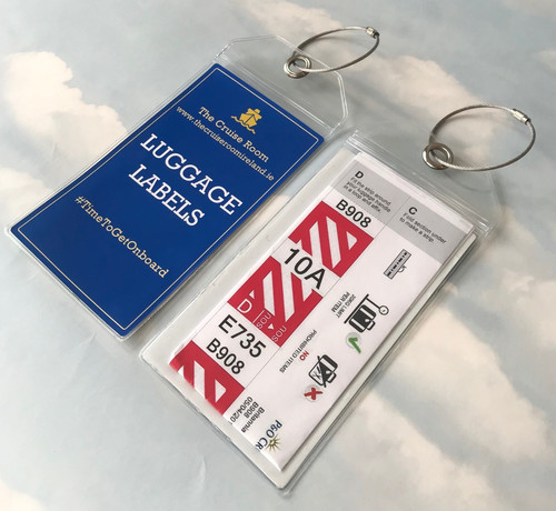 cruise luggage labels