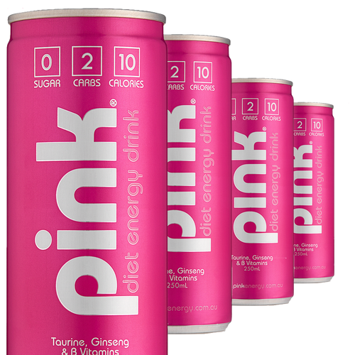 Pink Energy Drink (24 Can Carton) pinkenergy