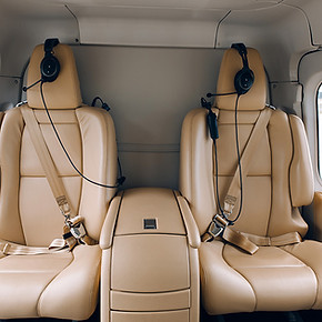 Leather upholstery helicopter