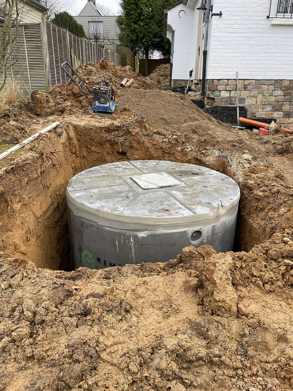 Aanleg regenwaterput - Project Wezembeek-Oppem