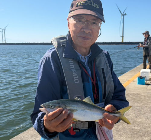30㎝ 先端部男鹿側 アジの泳がせ釣り