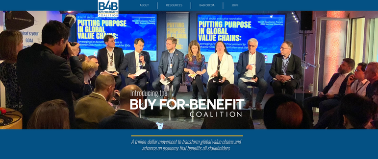 Buy for Benefit Coalition "Putting Purpose in Global Value Chains" Launch at WEF Annual DAVOS Meetings