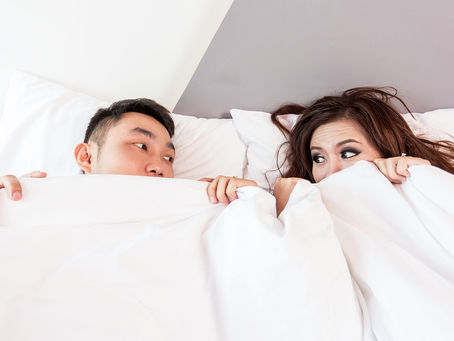 Happy Lovers in bed