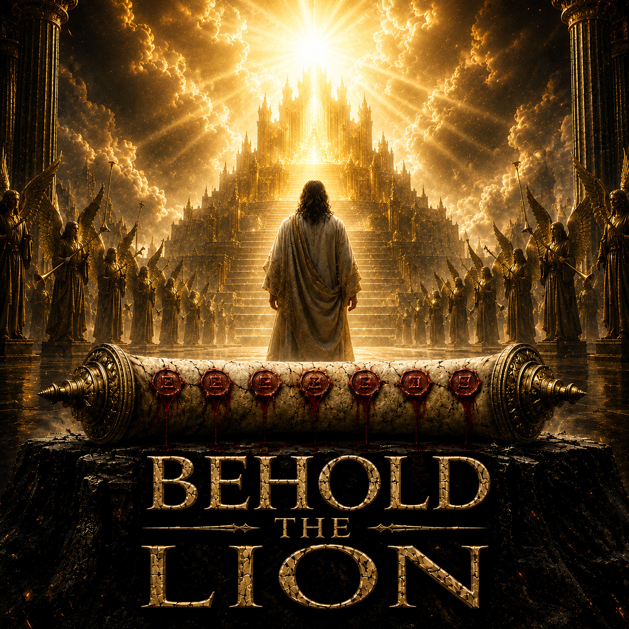 Behold the Lion official Messiah Rising cover artwork