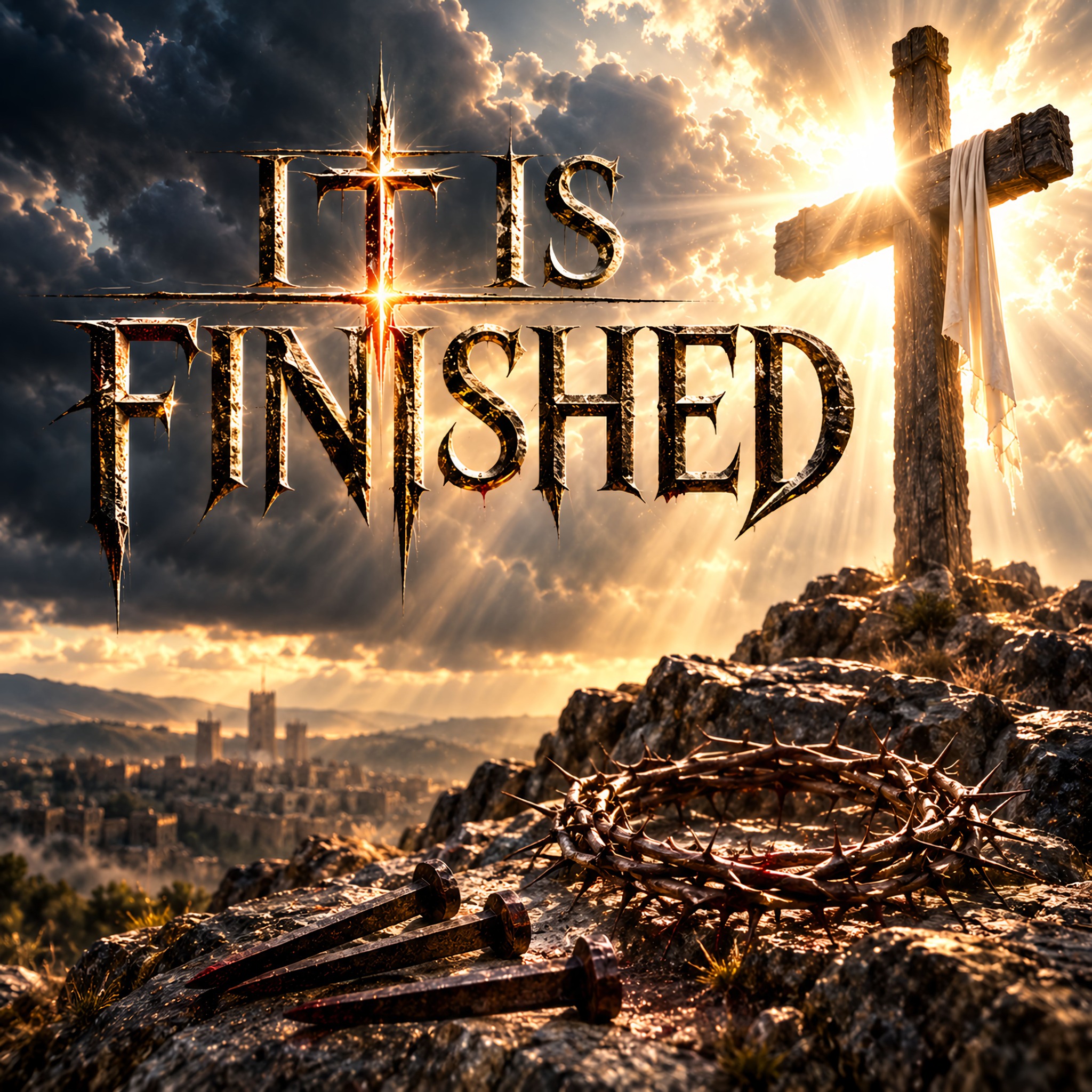 It Is Finished official Messiah Rising cover artwork